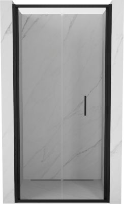 Mexen Exo portes de douche pliantes 100 cm, transparentes, noires - 816-100-000-70-00
