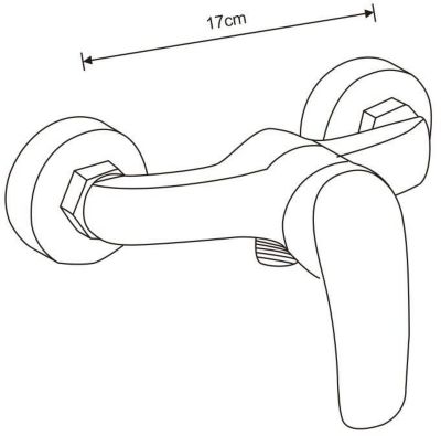Mexen Fabia DB72 robinet de douche avec ensemble de douche, chromé - 74654DB72-00