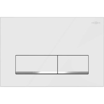 Mexen Fenix 12 bouton de chasse d'eau, blanc brillant - 601200