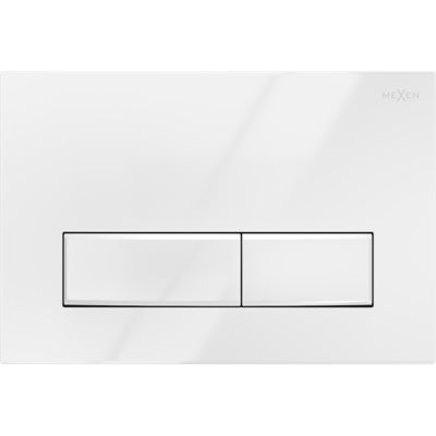 Mexen Fenix Air 09 bouton de chasse d'eau pneumatique, blanc brillant - 6A0900