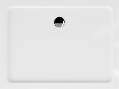 Mexen Flat receveur de douche rectangulaire slim 110 x 90 cm, blanc, siphon chromé - 40109011