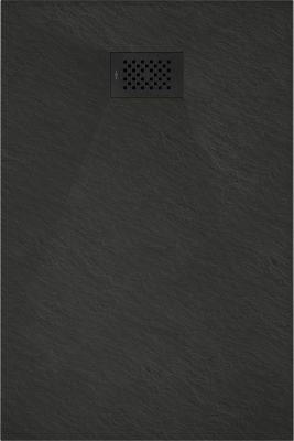 Mexen Hugo receveur de douche rectangulaire SMC 120 x 80 cm, noir, cache noir - 42708012-B