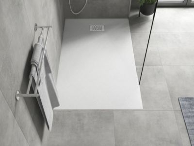 Mexen Hugo receveur rectangulaire SMC 140 x 90 cm, blanc, cache blanc - 42109014-W