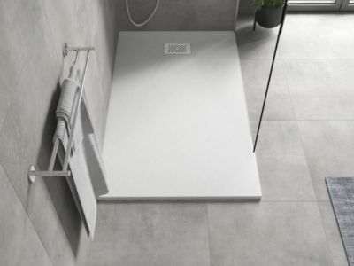Mexen Hugo receveur rectangulaire SMC 140 x 90 cm, blanc, cache blanc - 42109014-W