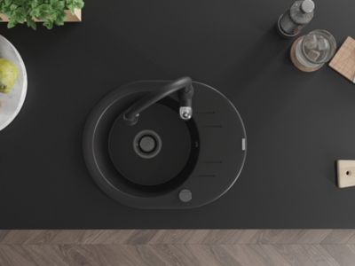 Evier Noir 1 Bacnull