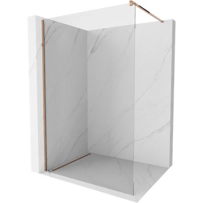 Mexen Kioto cloison de douche Walk-in 70 x 200 cm, transparent 8 mm, or rose - 800-070-101-60-00