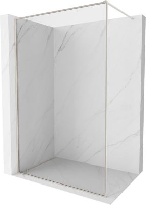 Mexen Kioto-F Paroi de douche Walk-in avec cadre 105 x 202 cm, transparent 8 mm, nickel brossé - 800-105-104-97-00