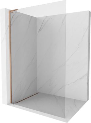 Mexen Kioto L paroi de douche Walk-in 105 x 200 cm, transparent, cuivre brossé - 800-105-103-65-00
