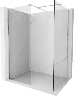 Mexen Kioto paroi de douche Walk-in 150 x 120 cm, transparent, chromé - 800-150-202-01-00-120