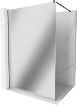 Mexen Kioto paroi de douche Walk-in 90 x 200 cm, miroir 8 mm, gun metal - 800-090-101-95-50