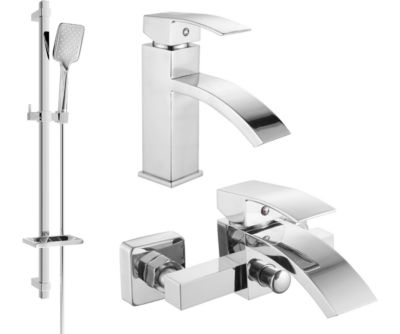 Mexen Libra DQ62 ensemble de bain, chrome - 745103DQ62-00
