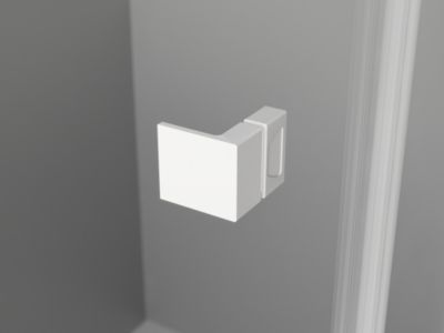 Mexen Lunar-B Duo cabine de douche pivotante 75 x 70 cm, transparent, blanc - 832-075L-070P-20-00