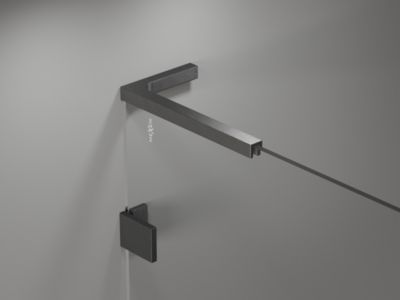Mexen Lunar-B L porte de douche pivotante droite 110 cm, transparent, gris canon brossé - 832SL-110-050-66-00-P