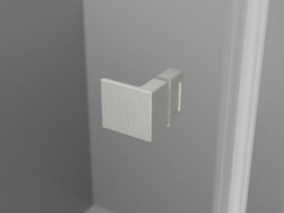 Mexen Lunar Duo cabine de douche pivotante gauche 105 x 100 cm, transparent, nickel brossé - 834-105L-100P-97-00