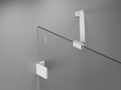 Mexen Lunar Duo cabine de douche pivotante gauche 115 x 80 cm, transparent, blanc - 834-115L-080P-20-00
