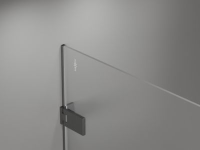 Mexen Lunar-F cabine de douche pliable droite 85 x 80 cm, transparent, gris canon brossé - 836-085-080-66-00-P