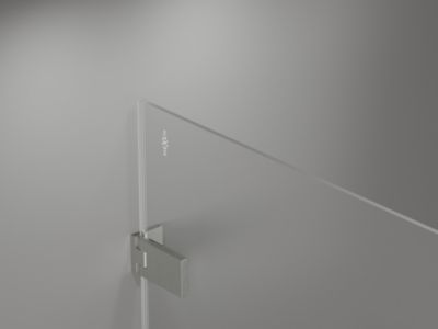 Mexen Lunar-F Duo cabine de douche pliante 85 x 75 cm, transparent, nickel brossé - 836-085L-075P-97-00