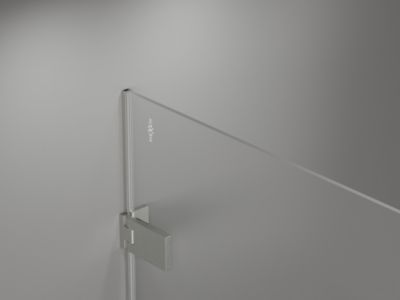 Mexen Lunar-F Duo cabine de douche pliante 85 x 75 cm, transparent, nickel brossé - 836-085L-075P-97-00