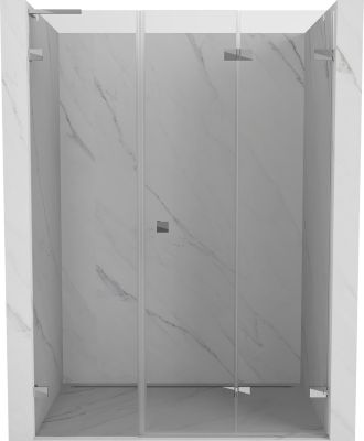 Mexen Lunar-F L porte de douche pliante droite 115 cm, transparent, chrome - 836SL-115-050-01-00-P