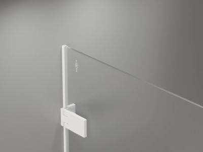 Mexen Lunar-F L portes de douche pliantes gauche 130 cm, transparent, blanc - 836SL-130-050-20-00-L