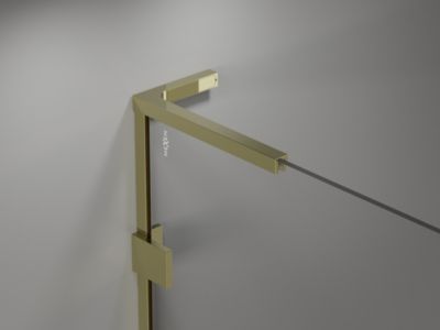 Mexen Lunar L Duo cabine de douche pivotante gauche 105 x 70 cm, transparent, or - 834L-105L-070P-50-00