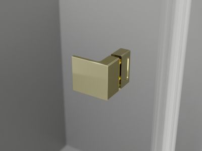 Mexen Lunar L Duo cabine de douche pivotante gauche 105 x 70 cm, transparent, or - 834L-105L-070P-50-00