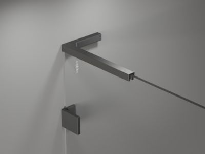 Mexen Lunar L Duo cabine de douche pivotante gauche 115 x 85 cm, transparent, métal canon - 834L-115L-085P-95-00