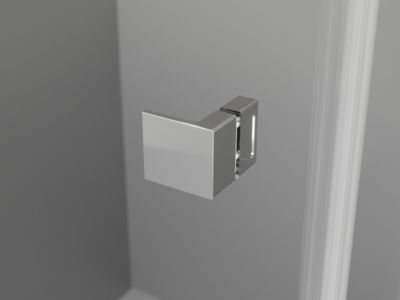 Mexen Lunar L Duo cabine de douche pivotante gauche 90 x 80 cm, transparent, chrome - 834L-090L-080P-01-00