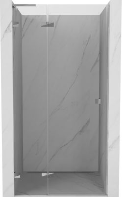 Mexen Lunar L porte de douche pivotante gauche 125 cm, transparent, chrome - 834L-125-000-01-00-L