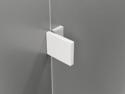 Mexen Lunar pare-douche à deux volets gauche 120 x 150 cm, transparent, blanc - 897-120-100-20-00-L