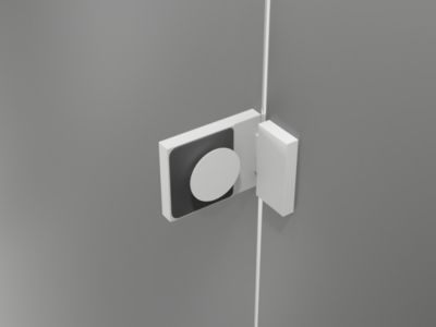 Mexen Lunar pare-douche à deux volets gauche 120 x 150 cm, transparent, blanc - 897-120-100-20-00-L