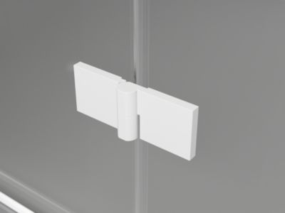 Mexen Lunar pare-douche à deux volets gauche 120 x 150 cm, transparent, blanc - 897-120-100-20-00-L