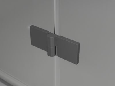 Mexen Lunar paroi de baignoire 2 volets droit 130 x 150 cm, transparent, gun metal - 897-130-100-95-00-P