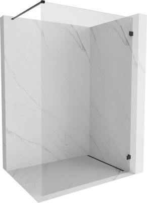 Mexen Lunar Paroi de douche Walk-in droite 160 x 200 cm, transparent 8 mm, noir - 830-160-000-70-00-P