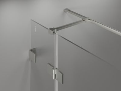 Mexen Lunar T cabine de douche pivotante droite 115 x 90 cm, transparent, nickel brossé - 834T-115-090-97-00-P
