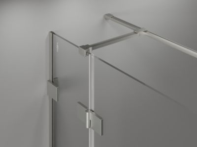 Mexen Lunar T cabine de douche pivotante droite 115 x 90 cm, transparent, nickel brossé - 834T-115-090-97-00-P