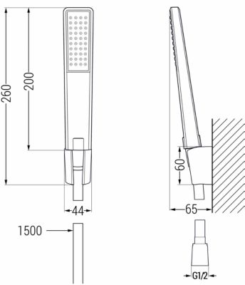 Mexen Lynx R72 ensemble de bain, noir - 745903R72-70