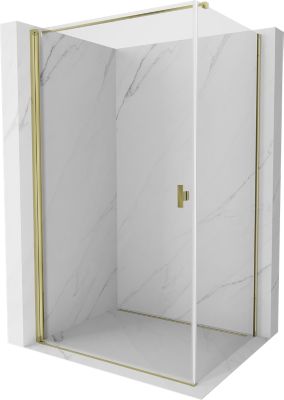 Mexen Mist-B cabine de douche pivotante 80 x 85 cm, transparente, dorée - 8A2T-080-085-50-00