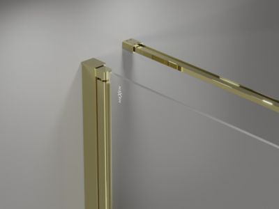 Mexen Mist-B cabine de douche pivotante 80 x 85 cm, transparente, dorée - 8A2T-080-085-50-00