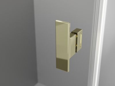 Mexen Mist-B cabine de douche pivotante 80 x 85 cm, transparente, dorée - 8A2T-080-085-50-00