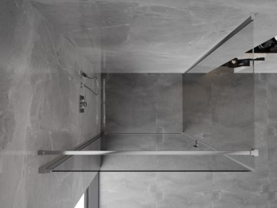 Mexen Mist-B cabine de douche rabattable 100 x 70 cm, transparent, chrome - 8A2T-100-070-01-00