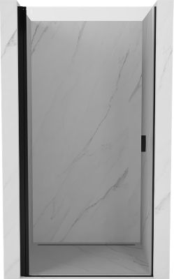 Mexen Mist-B porte de douche pivotante 75 cm, transparent, noir - 8A2-075-000-70-00