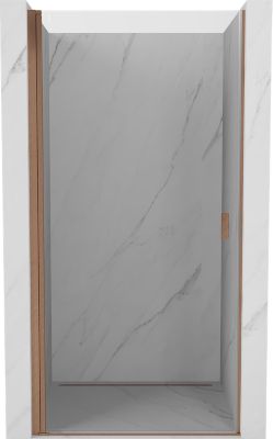 Mexen Mist-B porte de douche pivotante 85 cm, transparent, cuivre brossé - 8A2-085-000-65-00