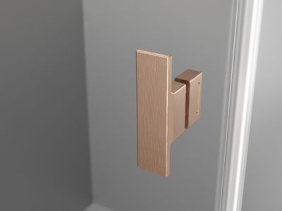 Mexen Mist-B porte de douche pivotante 85 cm, transparent, cuivre brossé - 8A2-085-000-65-00