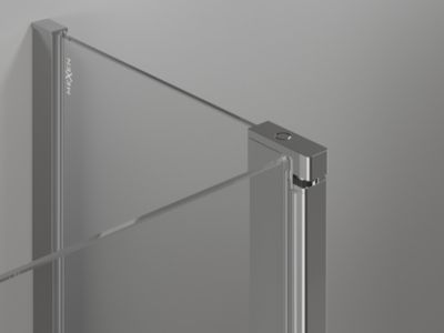 Mexen Mist cabine de douche pentagonale pivotante 80 x 80 cm, transparent, chrome - 8A8-080-080-01-00