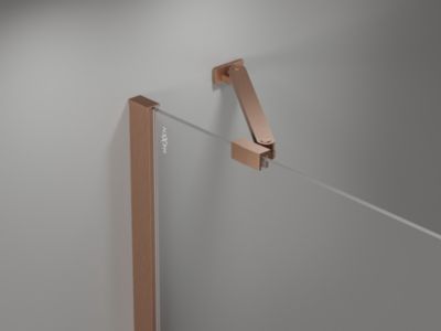 Mexen Mist Duo cabine de douche à charnière 95 x 85 cm, transparent, cuivre brossé - 8A4-095-085-65-00