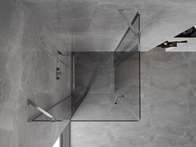Mexen Mist Duo cabine de douche pivotante 90 x 90 cm, transparent, chrome - 8A4-090-090-01-00