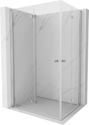 Mexen Mist-F Cabine de douche pliable Duo gauche 115 x 80 cm, transparent, chrome - 8A6-115L-080P-01-00