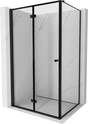 Mexen Mist-F cabine de douche pliante gauche 85 x 95 cm, cadre noir, noir - 8A6T-085-095-70-70-L