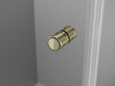 Mexen Mist-F Duo cabine de douche pliante 80 x 80 cm, transparent, or - 8A6-080L-080P-50-00